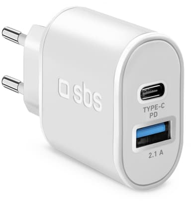 sbs Wall Charger PD 20W Hvid