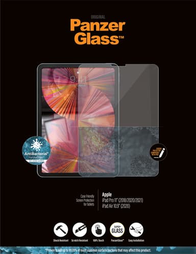 Panzerglass Edge-to-Edge iPad Air 10.9" (4th gen) iPad Pro 11" (1st gen) iPad Pro 11" (2nd gen) iPad Pro 11" (3rd gen)