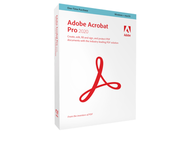 Adobe Acrobat Professional 2020 Win/Mac Swe Box 