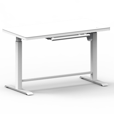Nordic Office OmniDesk Korkeussäädettävä Pöytä 120 x 60cm Valkoinen 