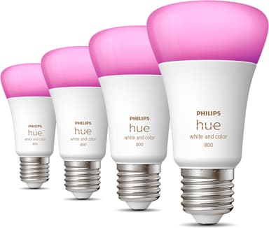 Philips Hue White and Color Ambiance E27 4-Pack 