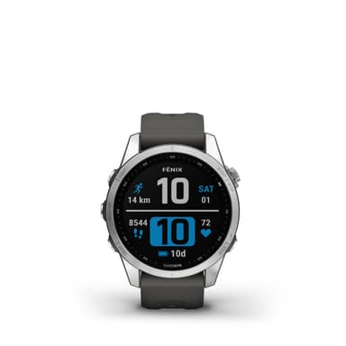 Garmin Fenix 7S Silver With Graphite Band Hybrid-smartwatch Grafit