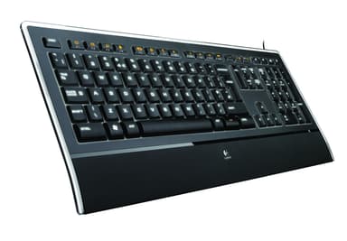 Logitech Illuminated K740 - tastatur Kabling Tysk Sort