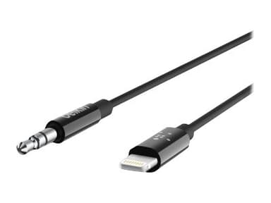 Belkin Lightning to headphone jack cable 1.8m Zwart