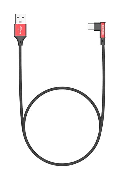 Cirafon Sync/Charge Cable USB-C USB 1.0m Black/Red Q 1m Rood Zwart