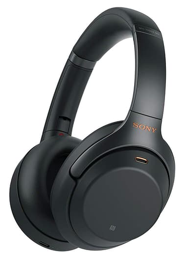 Sony WH-1000XM3 trådlösa hörlurar med mikrofon Svart