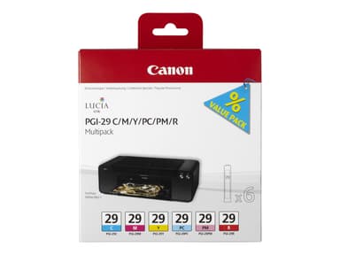Canon Blekk Multipack PGI-29 (CMY/PC/PM/R) 