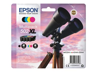 Epson Bläck Multipack (BK/C/M/Y) 502XL - XP-5100/5105/WF-2860 