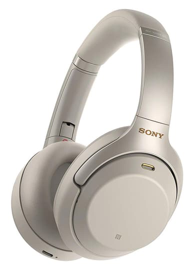 Sony WH-1000XM3 trådlösa hörlurar med mikrofon Silver