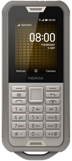 Nokia 800 Tough Dubbelt SIM (SIM1 och SIM2/mikroSD-platser) Sand
