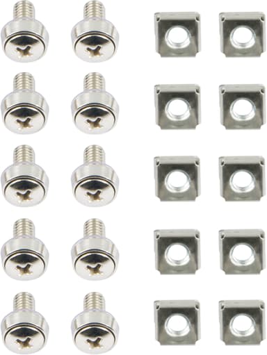 Deltaco Rack screws and nuts (pack of 20) 