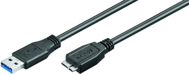 Microconnect USB-Kabel 1m 9-stifts USB typ A Hane 10-stifts micro-USB typ B Hane
