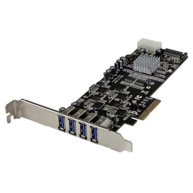 Startech 4 Port PCI Express USB 3.0 Card W/ 4 Dedicated Channels 