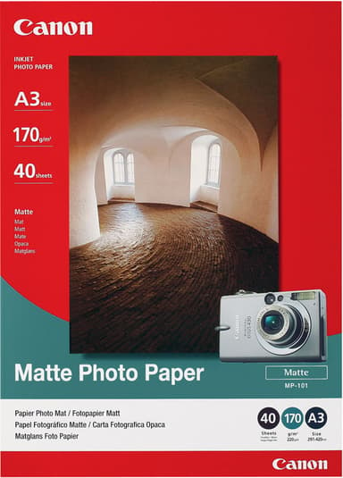 Canon Papir Photo Matt MP-101 A3 40-ark 170G 