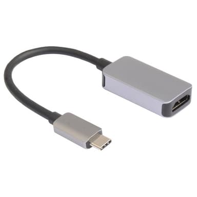 Prokord USB C - HDMI Adapter 4K@60Hz Premium Metal USB-C Uros HDMI Tyyppi A Naaras Hopea