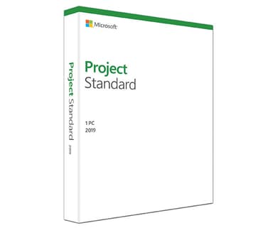 Microsoft Project Standard 2019 Win Dan Medialess 