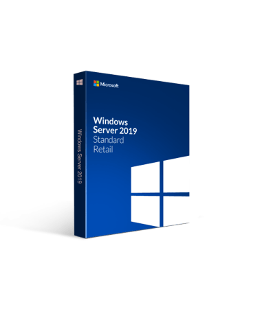 Microsoft Windows Server Standard 2019 16 Cores Engelsk DVD + 5 CAL Box 
