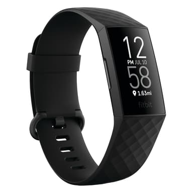 Fitbit Charge 4 Svart/Svart Aktivitetspårare Svart