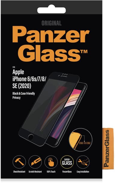 Panzerglass Black & Case Friendly Privacy iPhone 6/6s