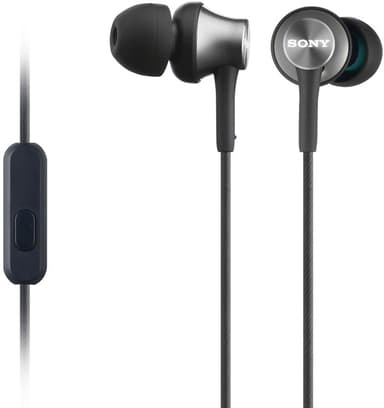 Sony MDR-EX450AP In-Ear kuulokkeet mikrofonilla Musta