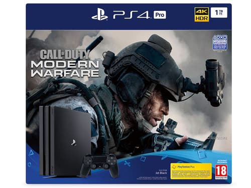 Sony 4 Pro 1TB - Call Of Duty: Modern Warfare 1,000GB Sort | Dustin.dk