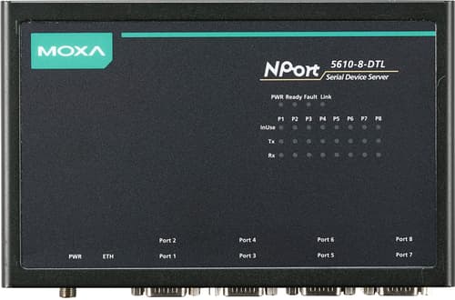 Moxa NPort 5650-8-DTL 8-Port Device Server (NPort 5650-8-DTL) | Dustin.dk