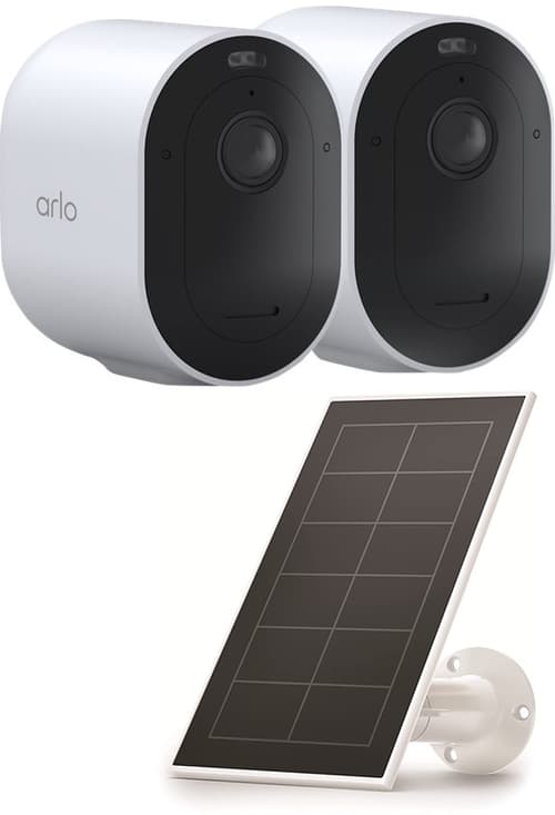 grammatik udarbejde logik Arlo Pro 5 Wire-Free Spotlight Camera White 2-Pack + Solar Panel Charge  (5011335706) | Dustin.dk
