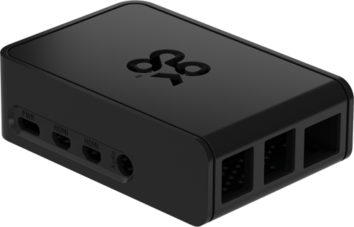 One Nine Design Okdo Raspberry Pi 4 Slide Case Black