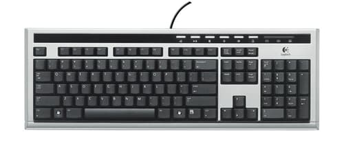 UltraX Premium Keyboard tastatur Kabling Sølv, Sort (920-000179) Dustin.dk