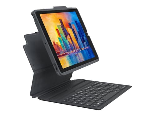 Zagg Keyboard Pro Keys Ipad 10.2" 7th Gen, Ipad 10.2" 8th Gen, Ipad 10.2" 9th Gen Pohjoismainen Harmaa, Musta