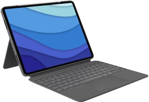 Logitech Combo Touch Ipad Pro 12.9 tommer 5th Gen, Ipad Pro 12.9 tommer 6th Gen Nordisk Grå billede