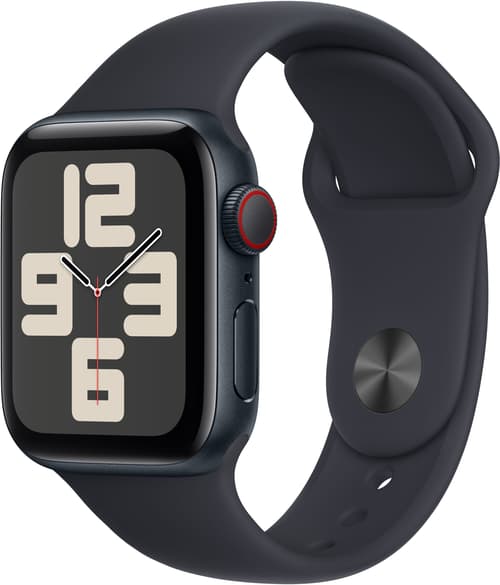 Apple Watch SE GPS + Cellular 40mm Midnight Aluminium Case with Midnight  Sport Band S/M