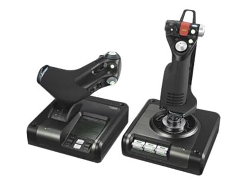 Logitech X52 Pro Flight Control System Sølv, Sort