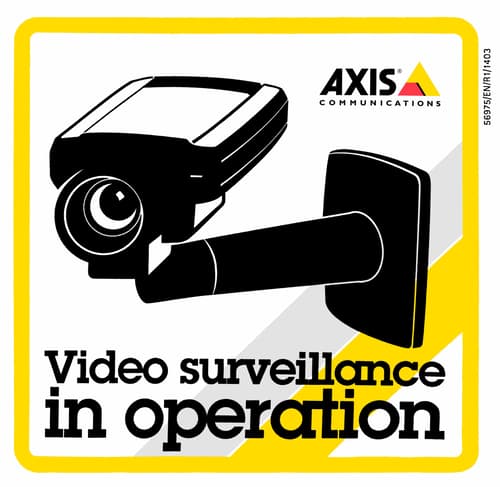 Axis Surveillance Sticker 10-pak