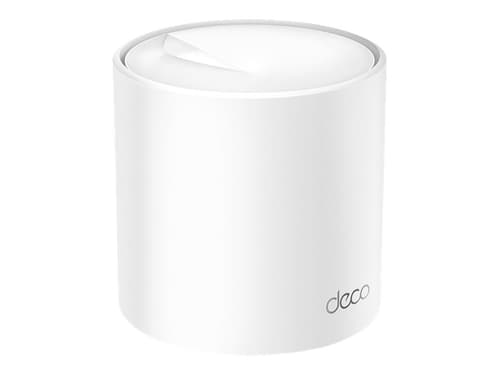TP-Link Deco X50, Hvid, Intern, CE: <20 dBm (2.4 GHz) <23 dBm (5 GHz) FCC: <30 dBm (2.4 GHz) <30 dBm (5 GHz), Dual-band (2,4 GHz / 5 GHz), Wi-Fi 6 (802.11ax), 802.11a, 802.11b, 802.11g, Wi-Fi 4 (802.11n), Wi-Fi 5 (802.11ac), Wi-Fi 6 (802.11ax)