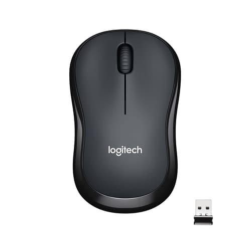 Logitech M220 Silent - Mus - optisk - 3 knapper - trådløs - 2.4 GHz - trådløs modtager (USB) - brunsort