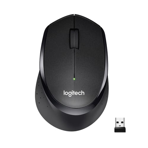 Logitech M330 Silent Plus, Oikeakätinen, Mekaaninen, Langaton RF, 1000 DPI, Musta