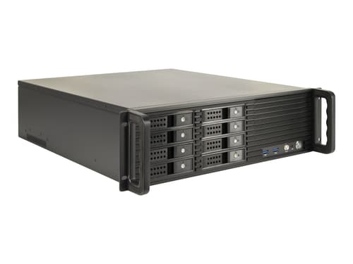 "Inter-tech 3u-3508 3u 19"" 8-bay Rack Svart"