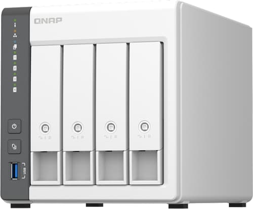 Qnap Ts-433 Nas Tower Arm Cortex-a55 4 Gb 0 Tb Qnap Qts Hvid billede