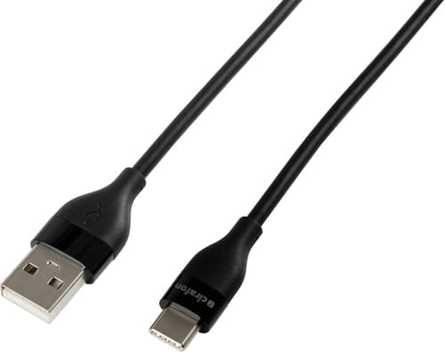 Cirafon Synk/laddkabel 2m Usb-a Usb-c Svart