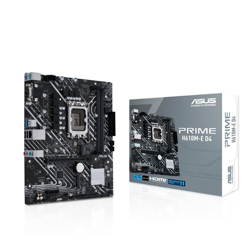 Asus Prime H610m-e D4-csm Lga 1700 Micro-atx Bundkort billede