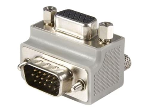Startech Right Angle Vga To Vga Cable Adapter Type 1 Db15 Db15