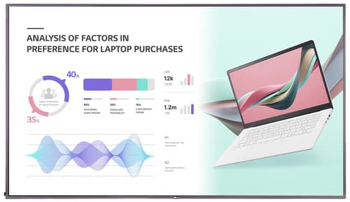 LG 75UH5J-M - 75 Diagonal klasse UH5J-M Series LED-bagbelyst LCD paneldisplay - digital skiltning med Integrated Pro:Idiom - webOS - 4K UHD (2160p) 3840 x 2160 - Edge LED - sort
