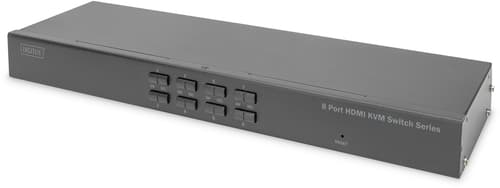 DIGITUS - KVM switch - HDMI - 8 x KVM port(s) - 1 lokalbruger - monterbar på stativ