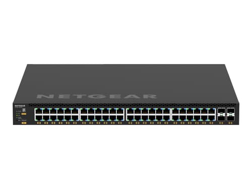 Netgear M4350-48g4xf Administreret L3 Gigabit Ethernet (10/100/1000) Strøm Over Ethernet (poe) 1u Sort billede