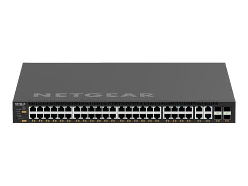 Netgear M4350-44m4x4v Hallittu L3 2.5g Ethernet (100/1000/2500) Power Over Ethernet -tuki 1u Musta