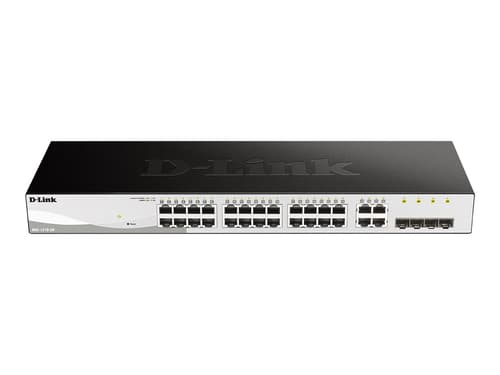D-Link DGS-1210-28/E administrerbar Gigabit switch - 24x RJ45 + 4x SFP, 1U rack