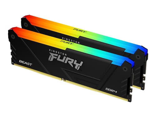 Kingston Technology Fury Beast Rgb Muistimoduuli 32 Gb 2 X 16 Gb Ddr4 1800 Mhz 32gb 1800, 3600mhz Ddr4 288-pin Dimm