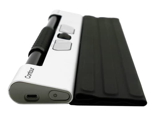 Contour RollerMouse Go - Mus - antibakteriel overflade, høj resistens mod desinfektionsmiddel - ergonomisk - inkl. RollerMouse Go Dock
