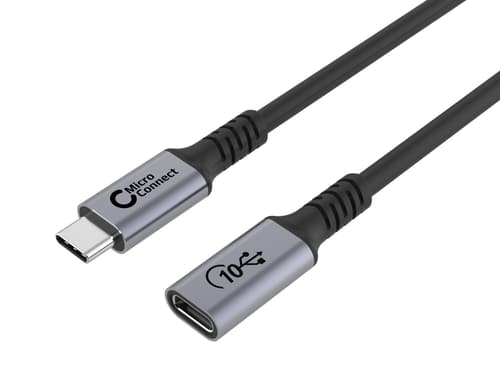 Microconnect Usb3.2cc1ex Usb-kabel Usb4 Gen 2x2 1 M Usb C Sort 1m. Usb-c Usb-c Sort billede